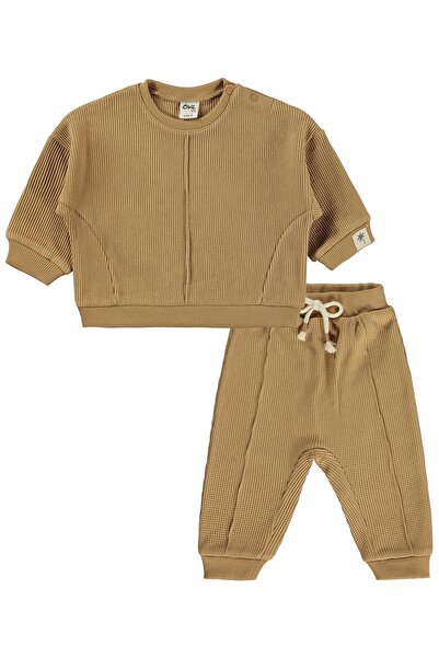 Civil Baby Etiketli 6-18 Ay Takım - Kahverengi 6-9 Ay