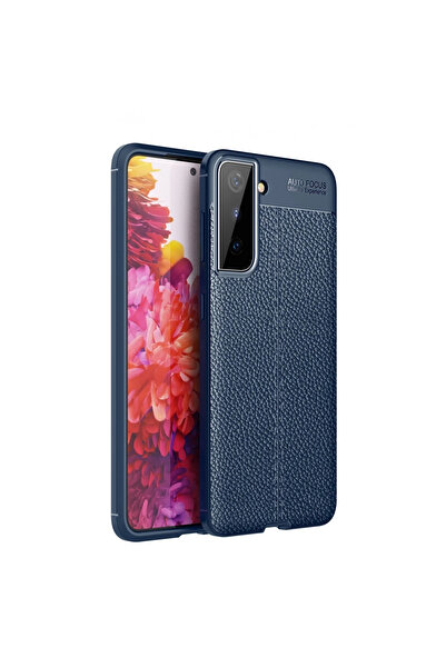 eco port حافظة سامسونج جالاكسي S21 بلس ذات التركيز التلقائي - أزرق داكن