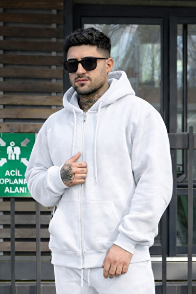 YAKAMEL Men's 3 Thread Yarn Thick Seasonal Basic Cardigan