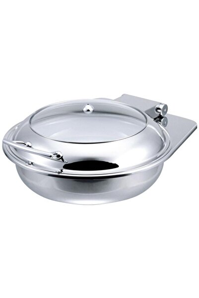 Globy Chafing Dish Yuvarlak Reşo Cam Kapaklı