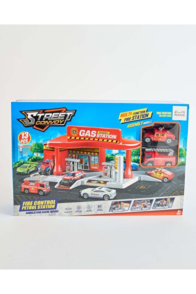 REDTAG مجموعة لعب متنوعة من سيارات المدينة المصنوعة من سبائك معدنية، تشمل موق...