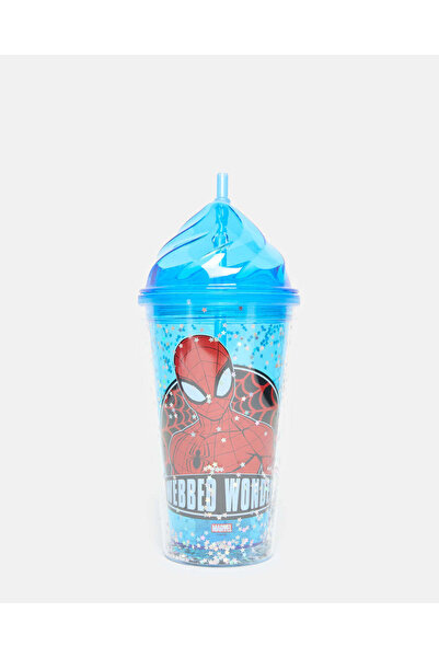 REDTAG كوب سبايدرمان أزرق مع قشة