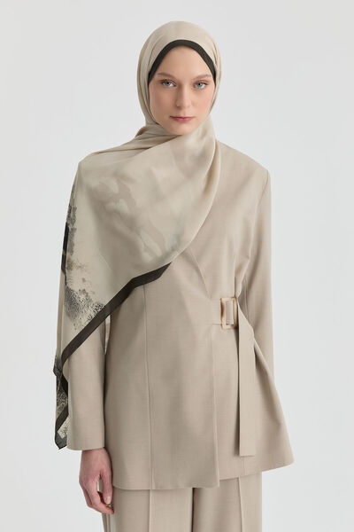 Tuğba V Yaka Blazer Ceket - Bej