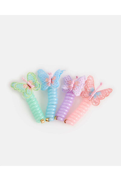 REDTAG Girls Assorted Embellished Elastic Set (Pack of 50)