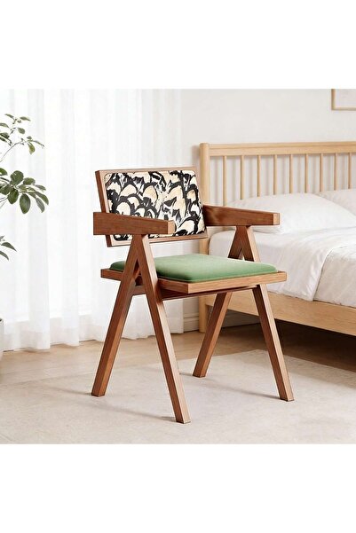 Mtanvxay كرسي بذراعين خارجي متعدد الاستخدامات، مصنوع من قماش مخملي، بتصميم كل...