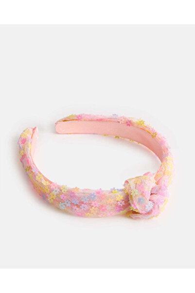 REDTAG Girls Pink Tie Hair Band