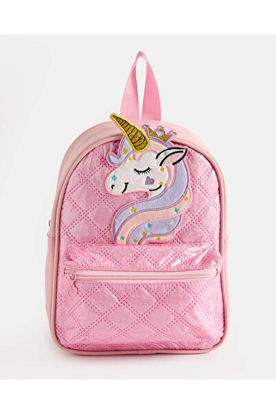 REDTAG Girls Pink Unicorn Backpack