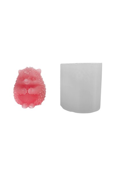 Eminonutoptanci Silikon 3D Sevimli Kirpi Mum Kalıbı