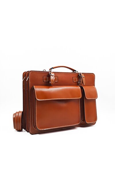 Posete Fagaras Poseta Piele Juliana - Coniac, Geanta Office din Piele Natural...
