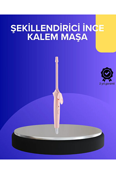 Fırsatkolik مكواة تجعيد الشعر الاحترافية مقاس 9 مم مطلية بالسيراميك