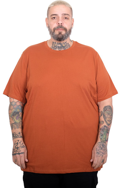 ModeXL Mode XL Large Size Men's Basic Crew Neck T-Shirt 20031 Tarcin