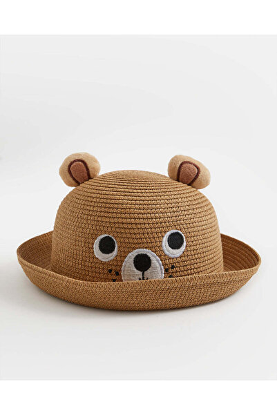 REDTAG Boys Brown Embellished Hat