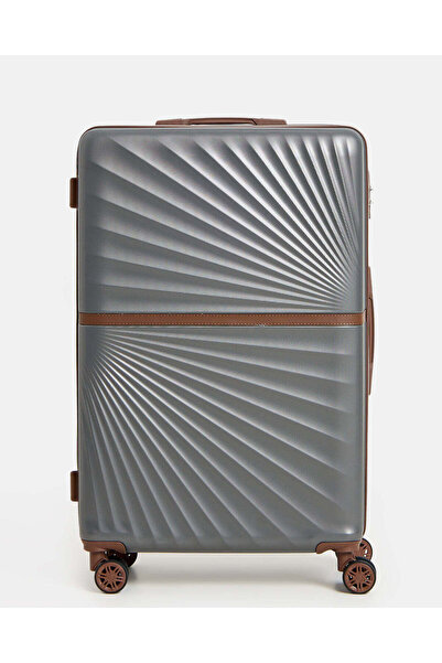 REDTAG حقيبة سفر رمادية بعجلات (28 بوصة)