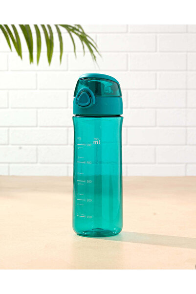 REDTAG زجاجة ماء زرقاء مخضرة بغطاء قلاب ومصفاة (700 مل)