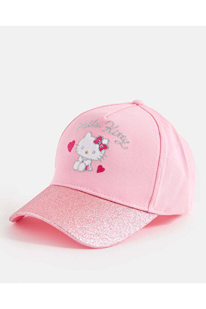 REDTAG Girls Pink Embellished Hello Kitty Cap