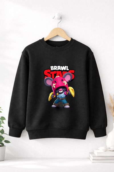 petite pati سويت شيرت من سلسلة Brawl Moe (3 خيوط، 100% قطن)