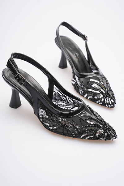 Egepass أرلينا حذاء سهرة أنيق بكعب رفيع، ارتفاع الكعب 8 سم