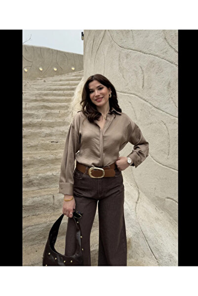 My Blog Сатенена риза с колан от норка и шнур - 5022