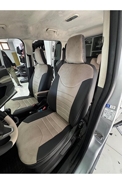 AKINCI غطاء مقعد السيارة الخلفي متوافق مع طراز فورد كوريير 2014-2022 - غطاء م...