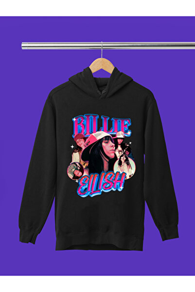 MAGORS Billie Eilish Printed 3-Yarn Quality Soft Texture Hooded Children's Sw...