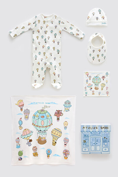 Atelier Babbi 100% Cotton 5-Piece Newborn Set - Cappadocia