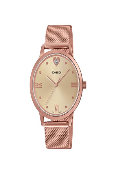 Casio Women's Analog Dial Stainless Steel Mesh Band - LTP-2022VMPG-9CDR (Rose...