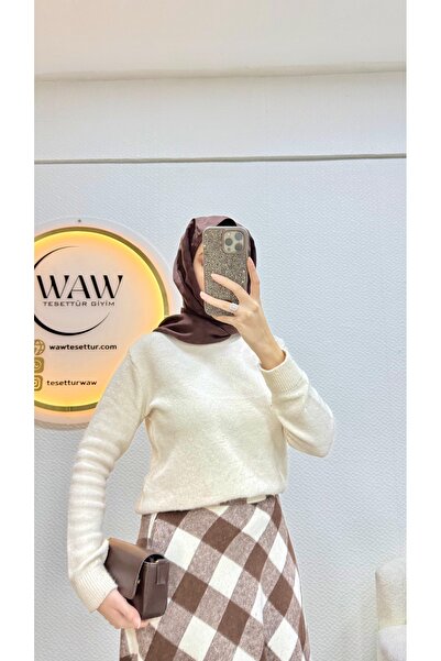 waw tesettür Tesettür Cepli Ekose Etek