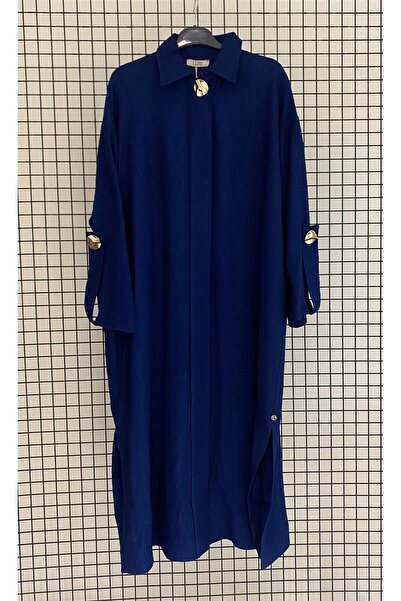 Armine Gold Button Detail, Below the Knee Slit, Hidden Button Closure, Summer...