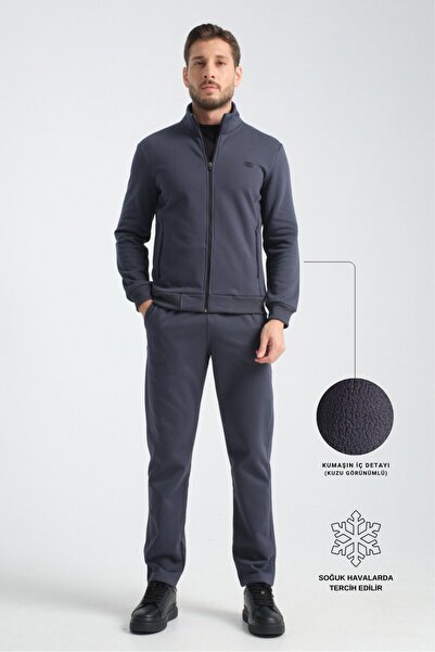 Shooter Sportswear Smoke Gray Winter Men's Tracksuit Set Thermosoft Technolog...