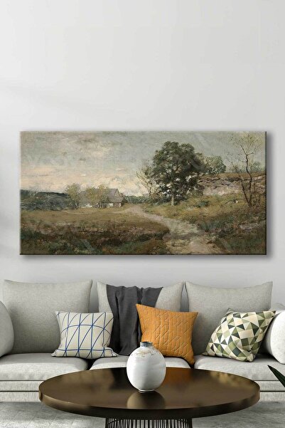 Voovart Köy Evi Manzarası Dekoratif Kanvas Tablo – VOOV3044