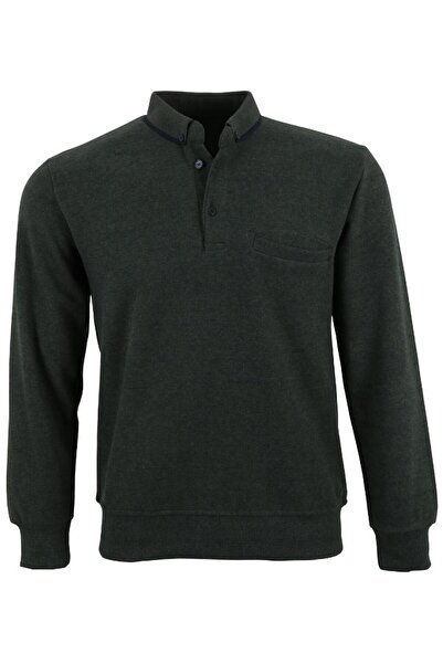 Modarar Men's Sweater Regular Cut Collared Khaki Color Rar01395