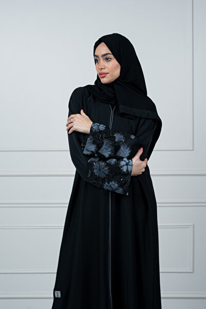 LAVİNİA Lavinia women's abaya, internet fabric, regular cut