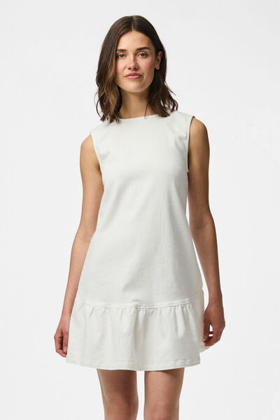 PIECES PCMONICA Γυναικείο Αμάνικο Κοντό Τζιν Φόρεμα Κανονικής Εφαρμογής με Στ...