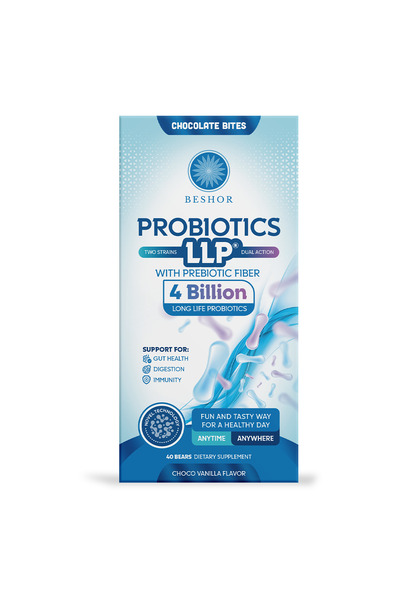 Healthy And Tasty co قطع شوكولاتة بروبيوتيكس إل إل بي - 40 قطعة بنكهة الشوكول...