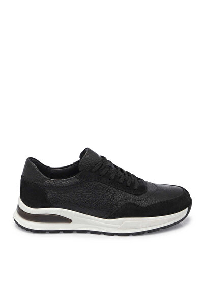 Tergan Siyah Hakiki Deri Erkek Sneaker - E25I1AY57296-W19