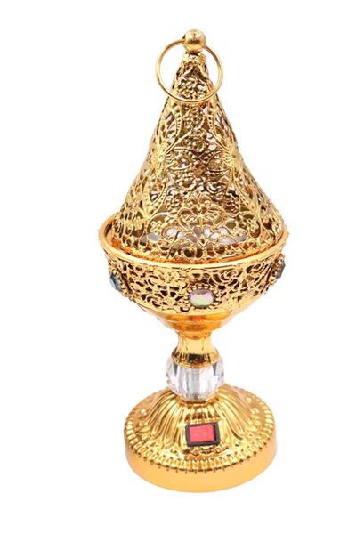 Bakhoor BoSidin Elegant Electric Oud Bakhoor Incense Burner Gold - WF-021