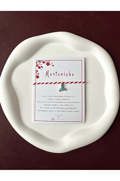 the canelif accessories Kartlı Marteniçka Bileklik - Ayarlanabilir, Şans Geti...