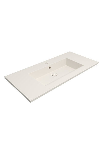 Bocchi Milano Etajerli Lavabo Parlak Bisküvi 100 cm - 1105-014-0126