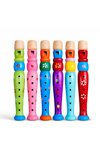 Najmaddin فلوت خشبي ملون صغير