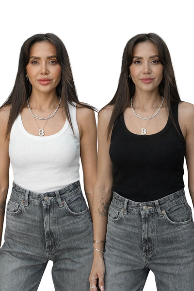 YAKAMEL ΓΥΝΑΙΚΕΙΟ ΣΕΤ 2 ΤΕΜΑΧΙΩΝ ΜΑΥΡΟ ΚΑΙ ΛΕΥΚΟ ΜΕ ΧΟΝΤΡΕΣ ΤΑΙΝΙΕΣ ΛΟΥΡΕΚΙΑ ...