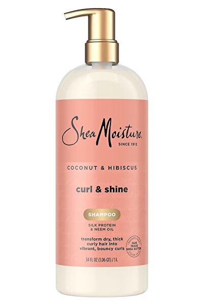 Shea Moisture Coconut & Hibiscus Bukle Kontrolü ve Parlaklık Şampuanı 1LT