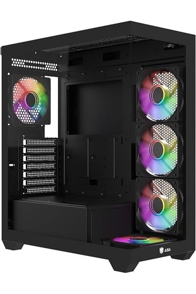 ASA ULTRA V2 Computer Case - Glass Front, Modern I/O Ports (Type-C), Excellen...