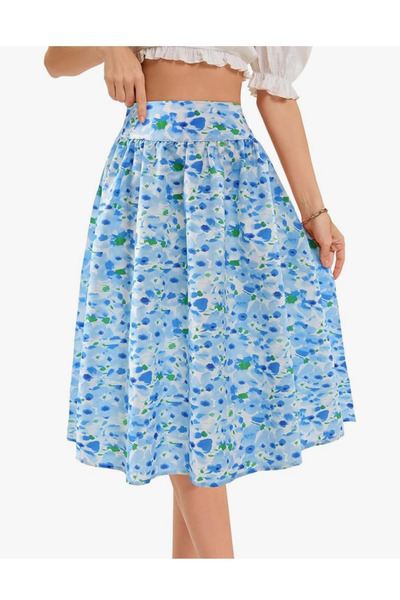 OMS Fusta cu imprimeu floral