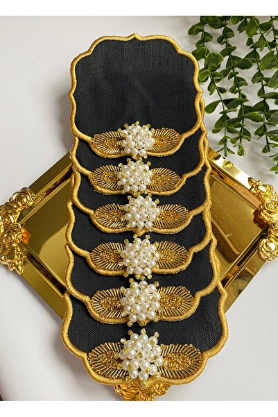 ELÇİÇEK HOME Presentation Napkin, Cocktail Napkin, Coffee Side Presentation N...