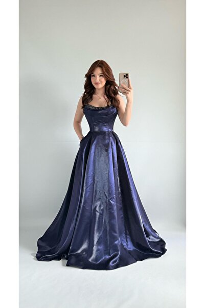 AYŞENUR DİNÇER Aurora Abiye Lacivert