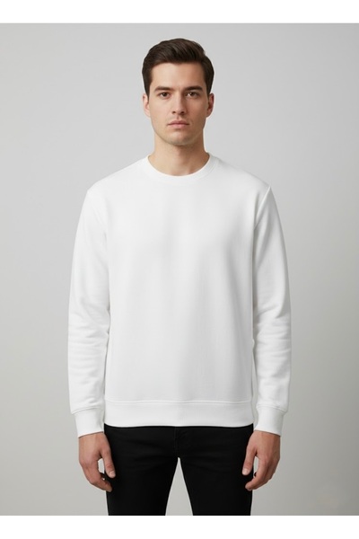 NERA GİYİM Erkek Uzun Kollu Basic Sweatshirt