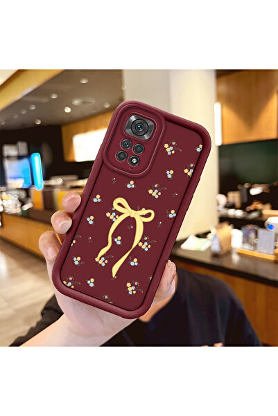 ucuc حافظة حماية من السيليكون باللون الأحمر الداكن متوافقة مع هاتف Redmi Note...