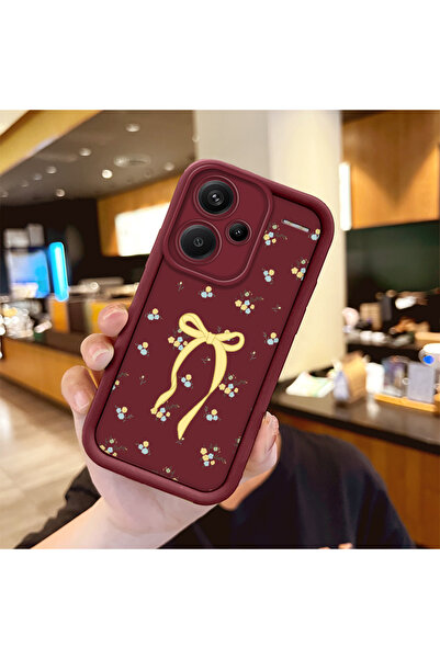 ucuc حافظة Redmi Note 13 Pro Plus متوافقة مع غطاء من السيليكون باللون الأحمر ...