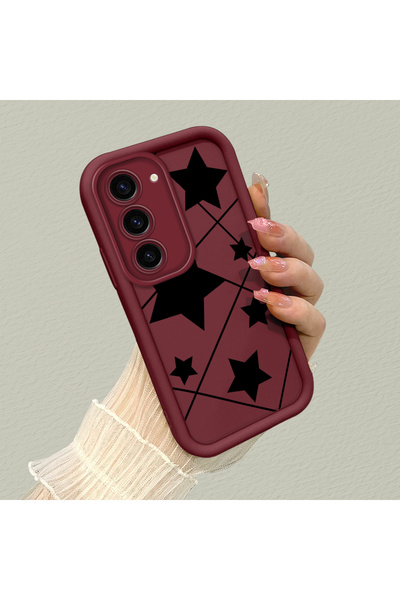 ucuc حافظة سامسونج جالاكسي S23 متوافقة مع حافظة من السيليكون باللون الأحمر ال...