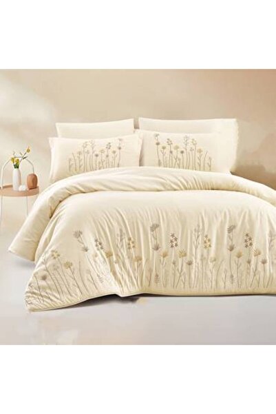 Pazar Home Bedding Embroidered double bedsheet set, 6 pieces, Nicole Bazaar H...